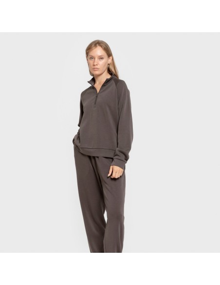 Pantalón jogger fluido mujer