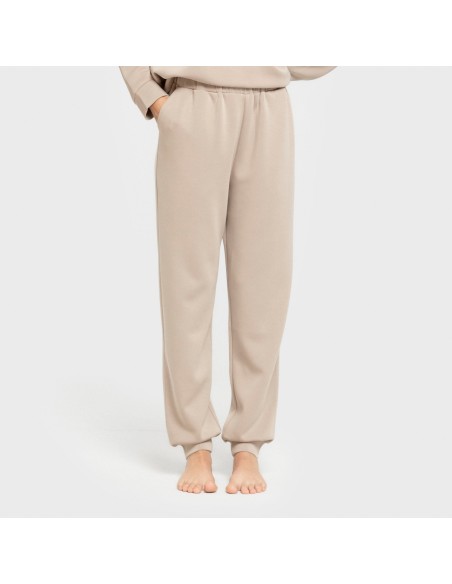 Pantalón jogger fluido mujer