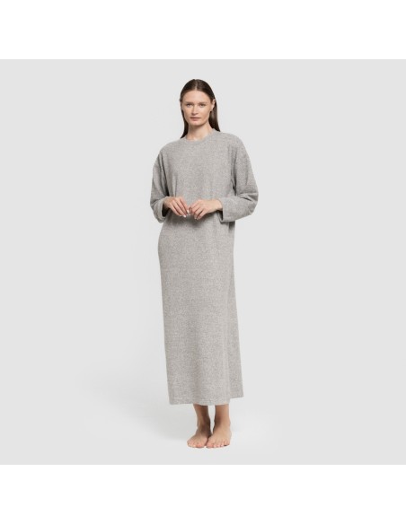 Vestido midi manga larga new angorina