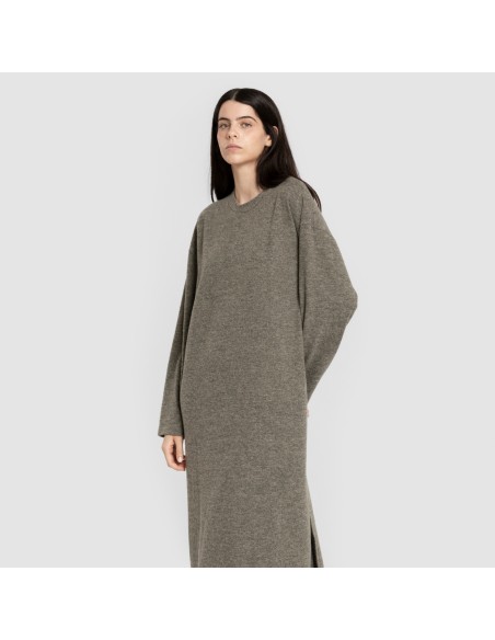 Vestido midi manga larga new angorina