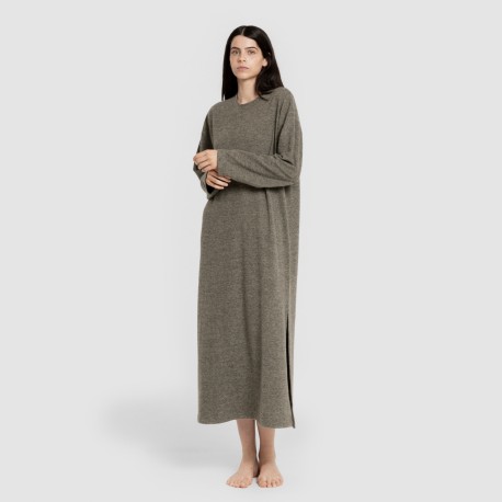 Vestido midi manga larga new angorina