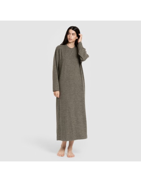 Vestido midi manga larga new angorina