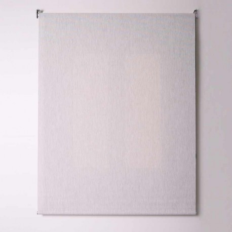 Estor enrollable Screen gris/beige y blanco con cadena