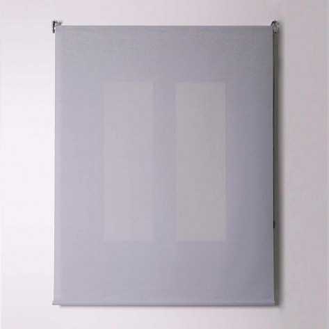 Estor enrollable Screen gris y blanco con cadena