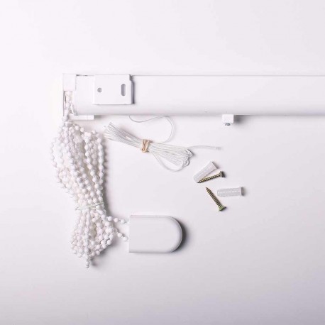 Estor paquetto Style37 blanco y gris con cadena