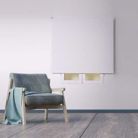 Estor enrollable Screen blanco con cadena