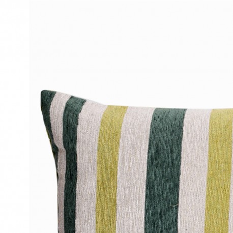 Cojín rectangular 30x50cm Olimpia verde - funda + relleno