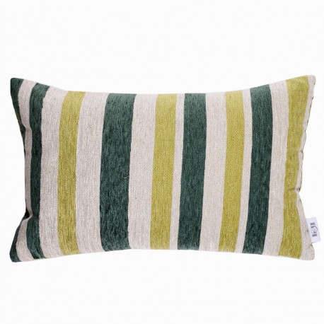 Cojín rectangular 30x50cm Olimpia verde - funda + relleno