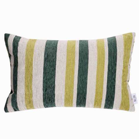 Cojín rectangular 30x50cm Olimpia verde - funda + relleno