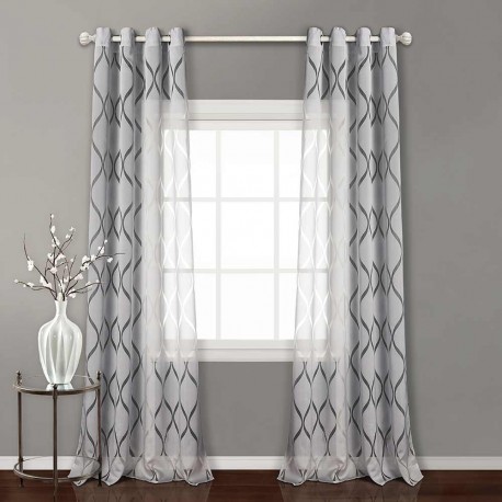 Cortina Burnout Solea gris perla