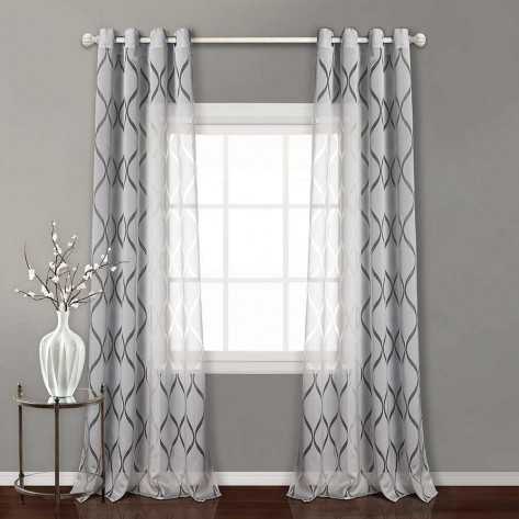 Cortina Burnout Solea gris perla