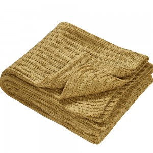 Plaid Dinamarca mostaza 130x170