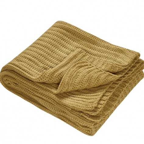 Plaid Dinamarca mostaza 130x170