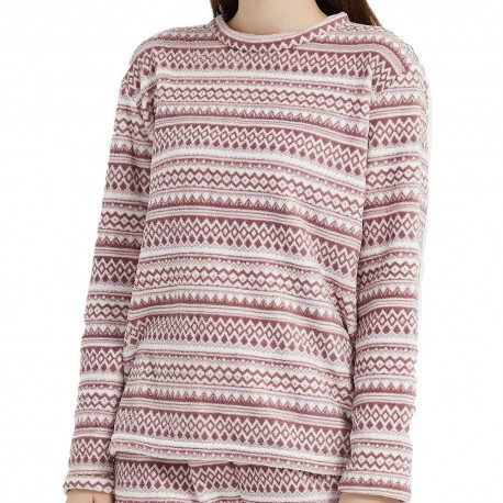 Pijama coral Loreto malva