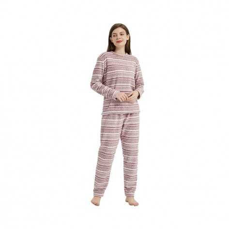 Pijama coral Loreto malva