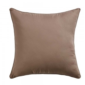 Cojín cuadrante jacquard chenilla Elsa arena/blanco 45x45cm - funda + relleno 2