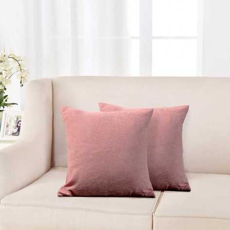 Cojin cuadrante Pana teja 45x45 - Funda + Relleno