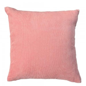 Cojin cuadrante Pana teja 45x45 - Funda + Relleno