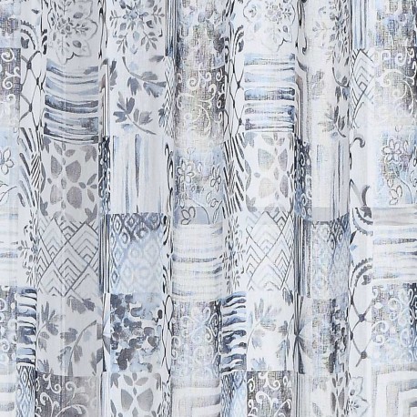 Cortina visillo Elda azul