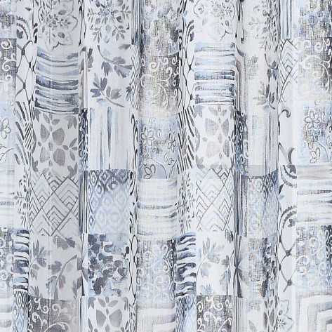 Cortina visillo Elda azul